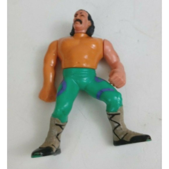 Vintage 1990 Titan Sports WWF/WWE Jake The Snake Roberts 4.25" Action Figure (A) - Picture 6 of 10